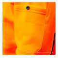 Jaune / Orange Mens Parka sécurité Parka Fleece Hoodie sécurité Workwear poches